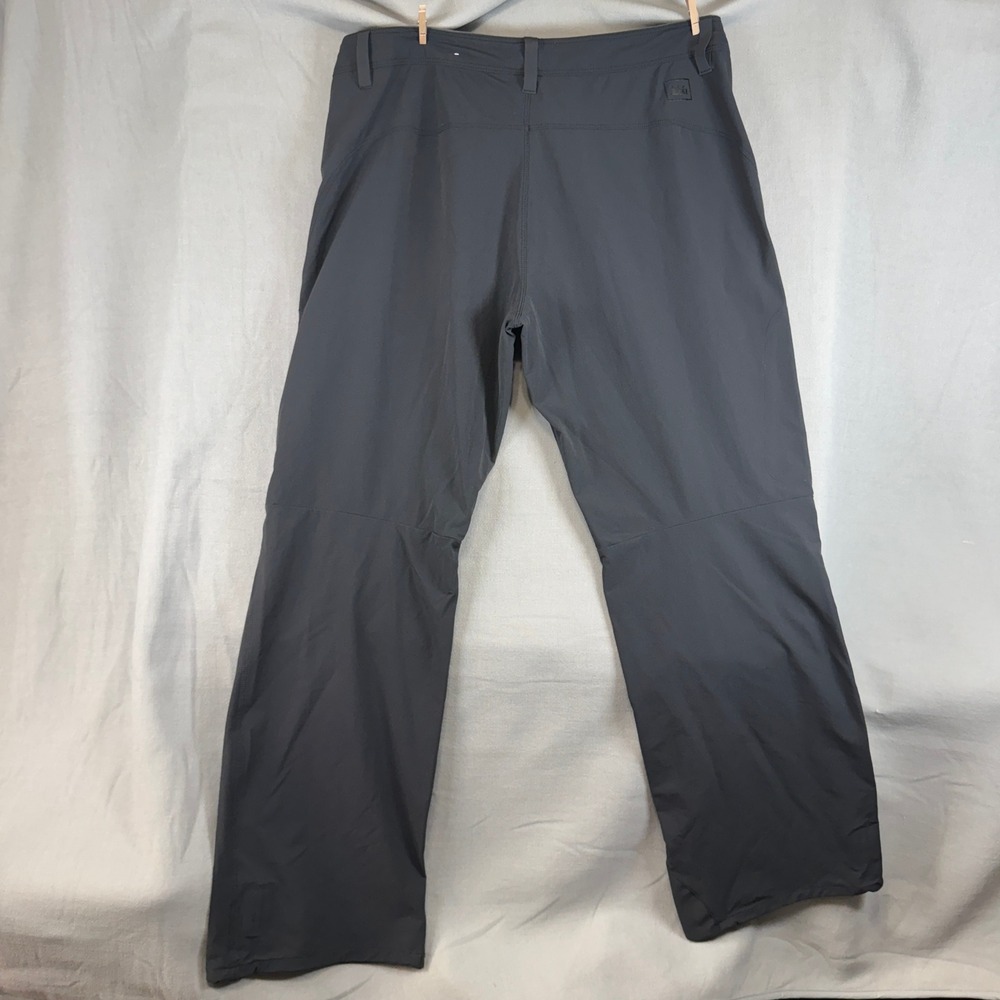 REI Hiking Pants Women 10 Dark Gray Nylon Spandex Stretch Outdoor Straight Leg - Picture 2 of 11